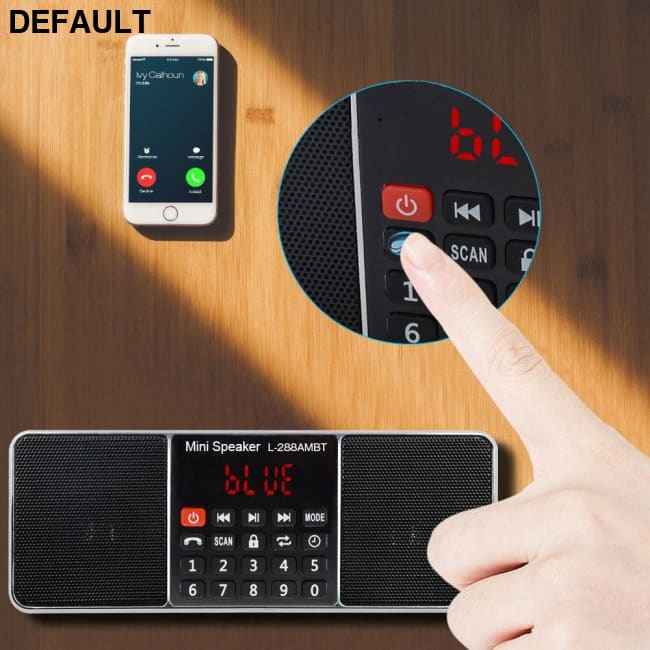 Lefon Digital Portable Radio AM FM Bluetooth Speaker Stereo MP3 Player TF/SD Card USB Drive Handsfree Call LED Display