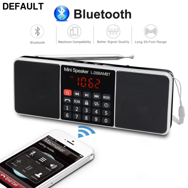 Lefon Digital Portable Radio AM FM Bluetooth Speaker Stereo Radios Transmitters