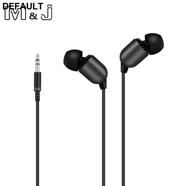 M&J 3M Earphone Monitor Headphones With Long Wire 3.5mm Gilded HiFi Stereo Universal Auricular For iPhone Huawei Xiaomi