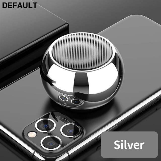M3 Colorful Wireless Speakers 3D Mini Electroplating Round Silver Bluetooth Electronics