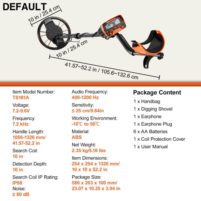 Professional Metal Detector with Waterproof Search Coil and DSP Chip Car Accessories Ground Detectors