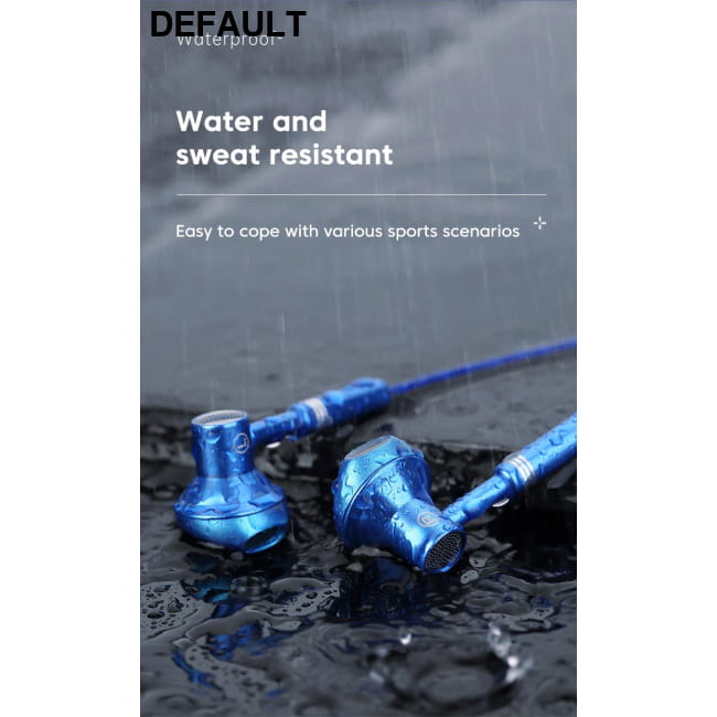 Metal Wired Earphones Sport Running Gaming Music Headphone Earbuds Headsets