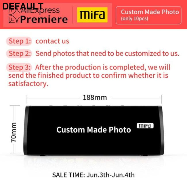 mifa A10+ Portable bluetooth speaker 360° Stereo Sound 20W CHINA / Black-Graffiti Mini Speakers Electronics