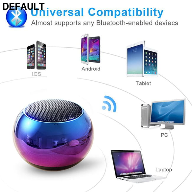 Mini Bluetooth Speaker with Mic; TWS Wireless Sound Box Blue Speakers Portable