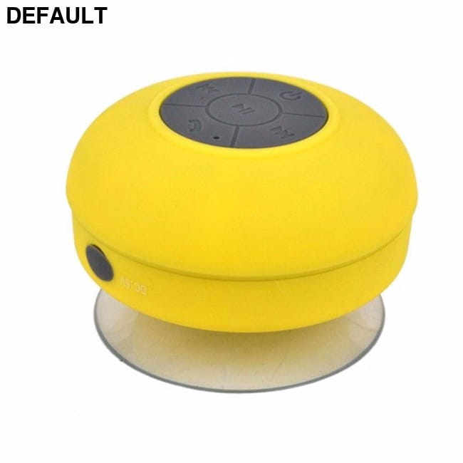 Mini Portable Subwoofer Shower Wireless Waterproof Yellow Bluetooth Speakers