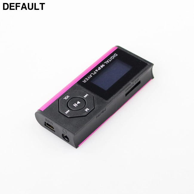 Mini USB LCD Screen MP3 Music Player with Earphone Power Rose Red MP3/MP4/MP5 Players Electronics