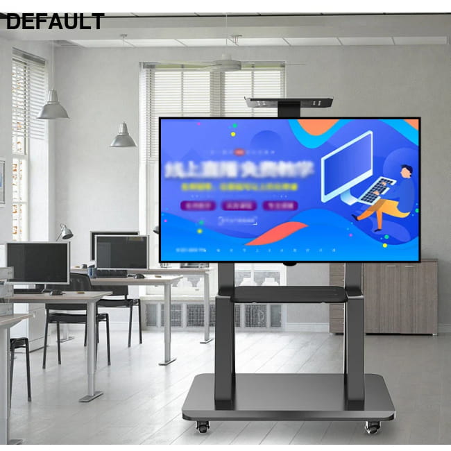 Mobile TV Stand for 32-86” TVs,Tilt Cart Holds up to 220 Home Stands & Monitor Mounts