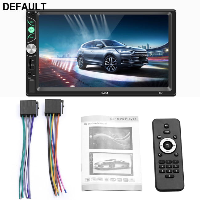 Model X7 7 Inch OLED Car Bluetooth Player Supporting RMVB AVI MP4 Black Audio Receiver Electronics Accessories
