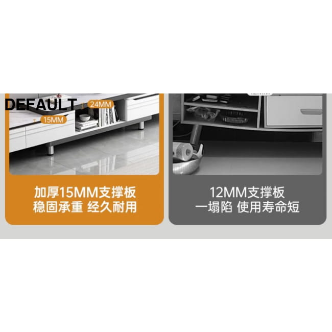 Modern LED TV Stand for Televisions Up Coffee Table Glass Home Stands Entertainment Centers &