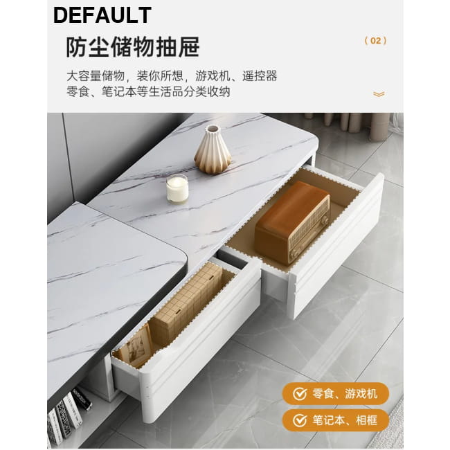 Modern LED TV Stand for Televisions Up Coffee Table Glass Home Stands Entertainment Centers &