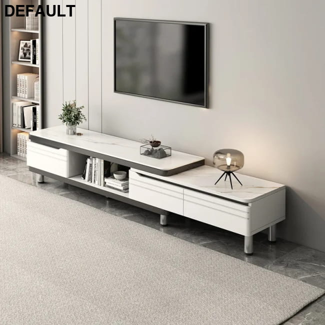 Modern LED TV Stand for Televisions Up Coffee Table Glass Home Stands Entertainment Centers &