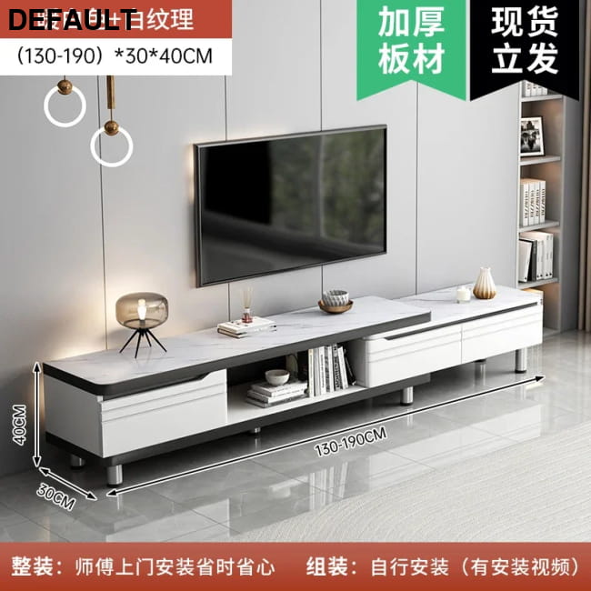 Modern LED TV Stand for Televisions Up Coffee Table Glass Home Stands Entertainment Centers &