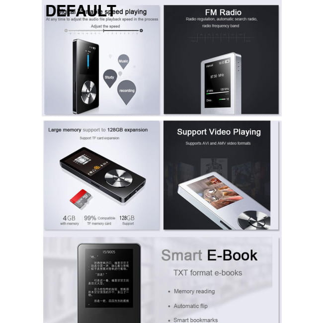 MP3 player lossless HiFi Music with High Quality MP3/MP4/MP5 Players Audio