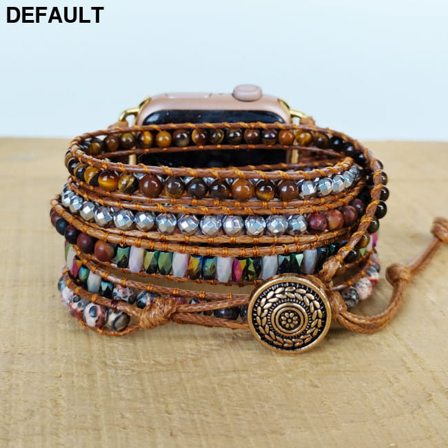 Natural Quartz Rough Woven Watch Band Women Watches
