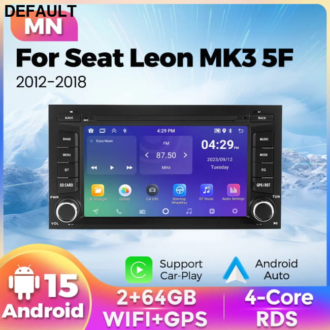 Navifly 7’’ 1Din Android 15 Car Radio Multimedia Video