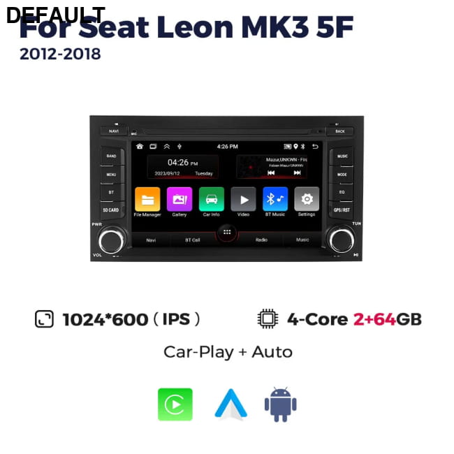 Navifly 7’’ 1Din Android 15 Car Radio Multimedia Video MN-SE02-H2-64G