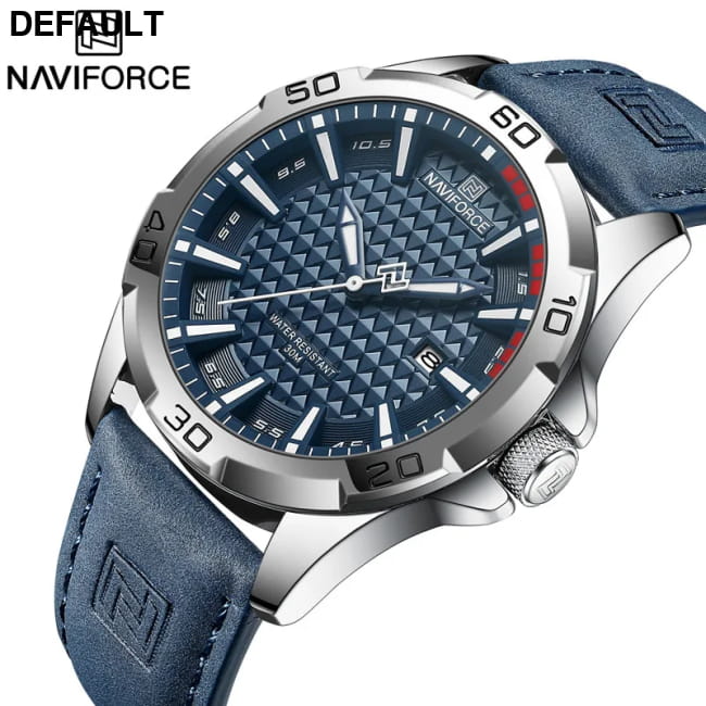 NAVIFORCE Brand Men Fashion Quartz Watches Male Leather BWB Sport