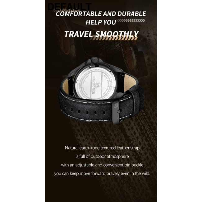 NAVIFORCE Brand Men Fashion Quartz Watches Male Leather BWB Sport