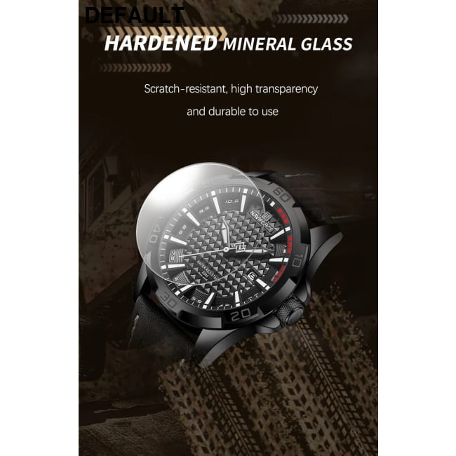 NAVIFORCE Brand Men Fashion Quartz Watches Male Leather BWB Sport