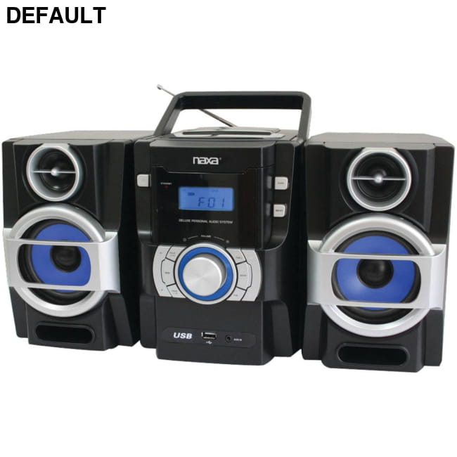 Naxa(R) NPB429 Portable CD/MP3 Player with PLL FM Radio, Detachable Speakers & Remote Audio Systems, System Electronics
