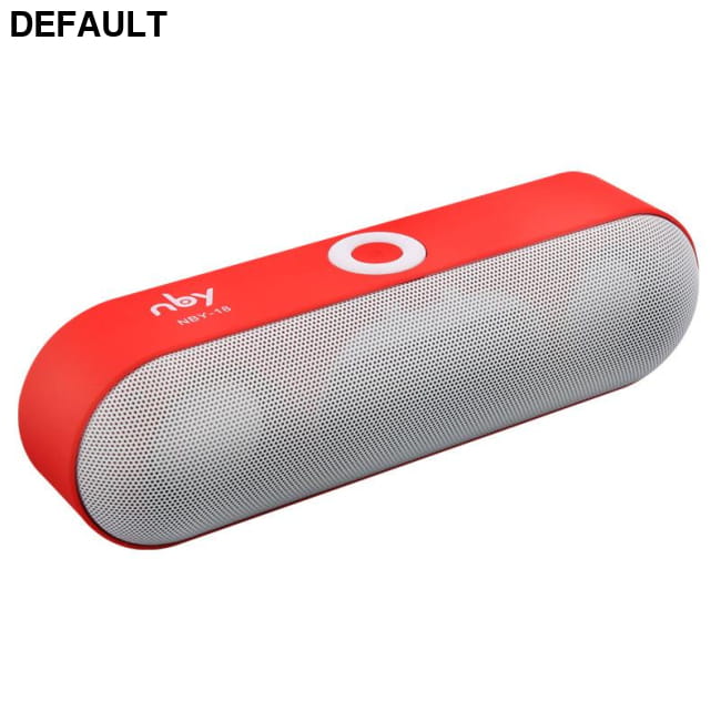 NBY-18 Pill Shape Stereo Bluetooth Speaker Wholesale Red Mini Speakers Electronics