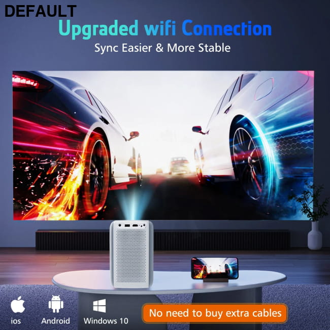 New Arrival Wupro/OEM Smart Portable LCD 4K 1080P Full HD White / EU Home Theater Systems Electronics