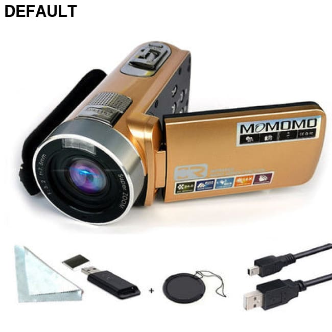 New Digital Camera With 3.0 Inch Rotating Screen HD 1080P V Black 32GB Card / USB Camcorders Best Selling Products