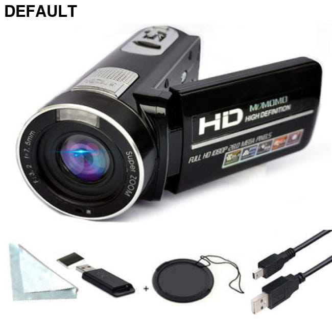New Digital Camera With 3.0 Inch Rotating Screen HD 1080P V Black DVR / USB Camcorders Compact Cameras