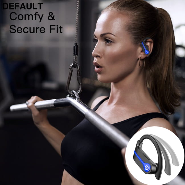 New Long Life Noise Cancelling Wireless Bluetooth Headset Q62-3 Blue Mini Earphones Electronics