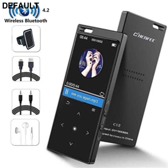 New MP3 Player with Speaker Metal Portable HIFI Music C12-Full-Set-Black / 8GB MP3/MP4/MP5 Players Electronics