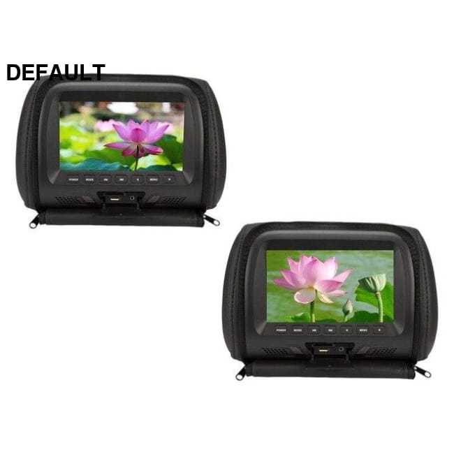 New One Pair 7 inches Car Headrest Monitor LED Screen CHINA / Black Ceiling & Monitors Electronics