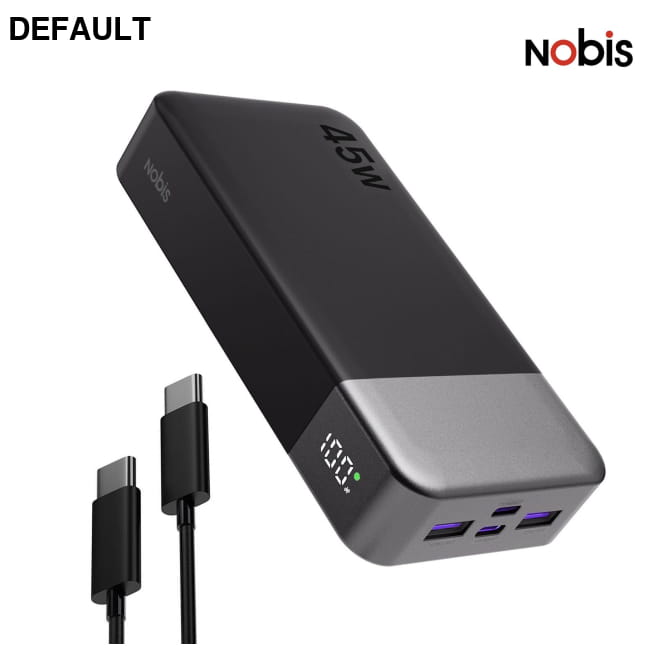 Nobis Power Bank 20000mAh High Capacity 45W PD Fast Black Best Selling Products