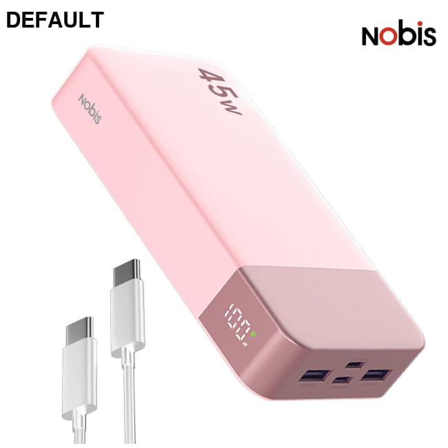 Nobis Power Bank 20000mAh High Capacity 45W PD Fast Pink Best Selling Products