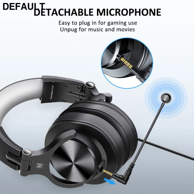 Oneodio Wired Gaming Headset Gamer 3.5mm Over-Ear Black-Gray Headphones Headsets