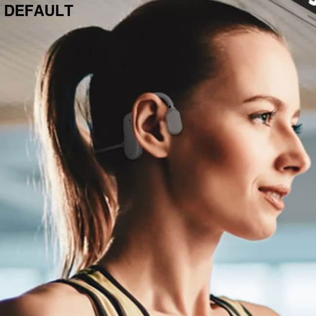 Open Ear Induction Stereo Wireless Headphones GRAY / US Headset Bone Conduction