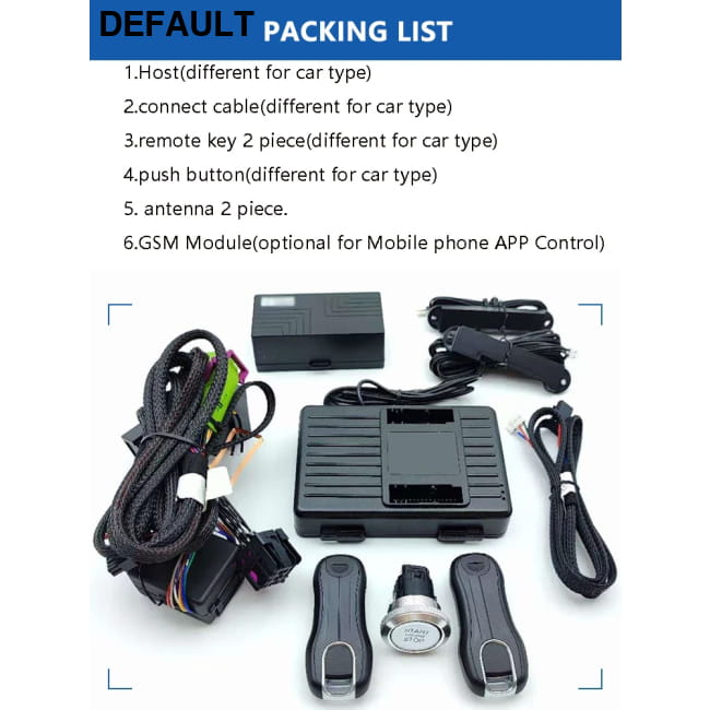 Porsche Cayenne Push Button Start Remote Starter Keyless System Car Motor Vehicle Power & Electrical Systems