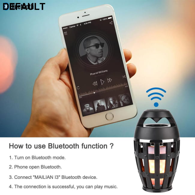 Portable Flame Lamp Bluetooth Speaker Touch Soft Flash Mini Speakers Electronics