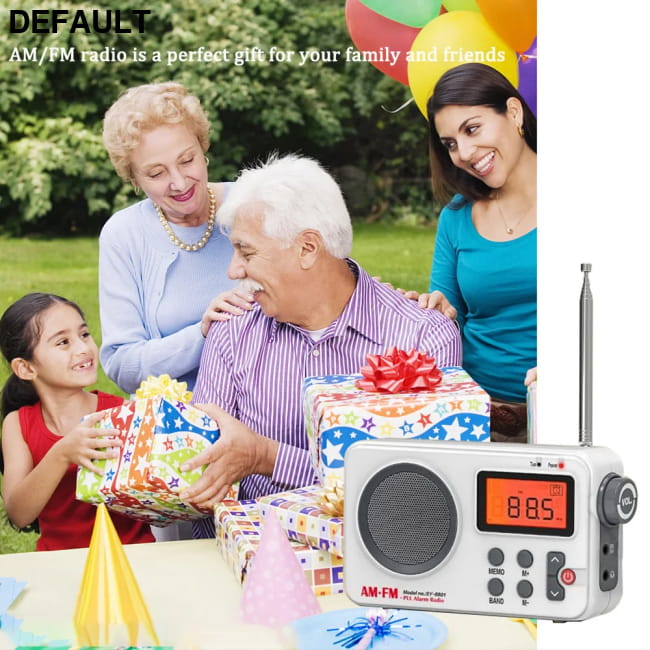 Portable Radio AM FM Audio Receiver Stable Signal WHITE / CHINA Radios AM/FM