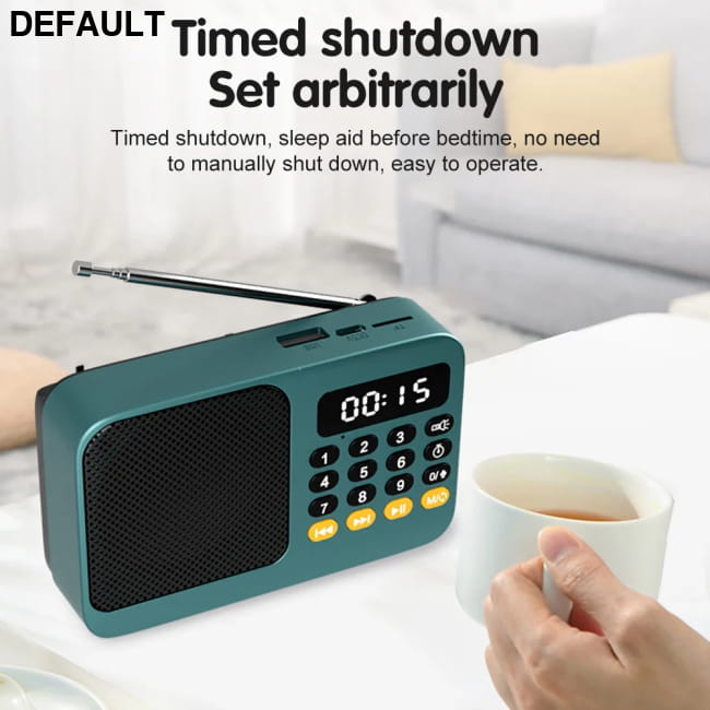 Portable Radio Music Player Handheld Rechargeable Digital Green Radios Best Selling Products AM/FM