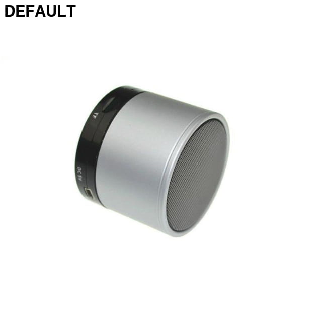 Portable Subwoofer Bluetooth Speaker with Mic and TF Card Support Silver Mini Speakers