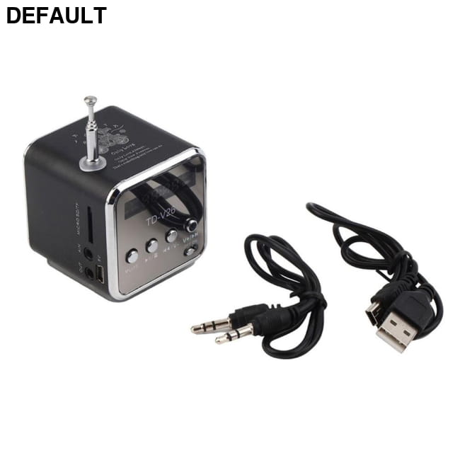 Portable USB Mini Stereo Speaker Wireless Music Player Black Bluetooth Speakers