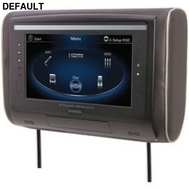 Power Acoustik 9-Inch LCD Universal Headrest with IR & FM RA39228 Car Ceiling Monitors Over-Ear Headphones