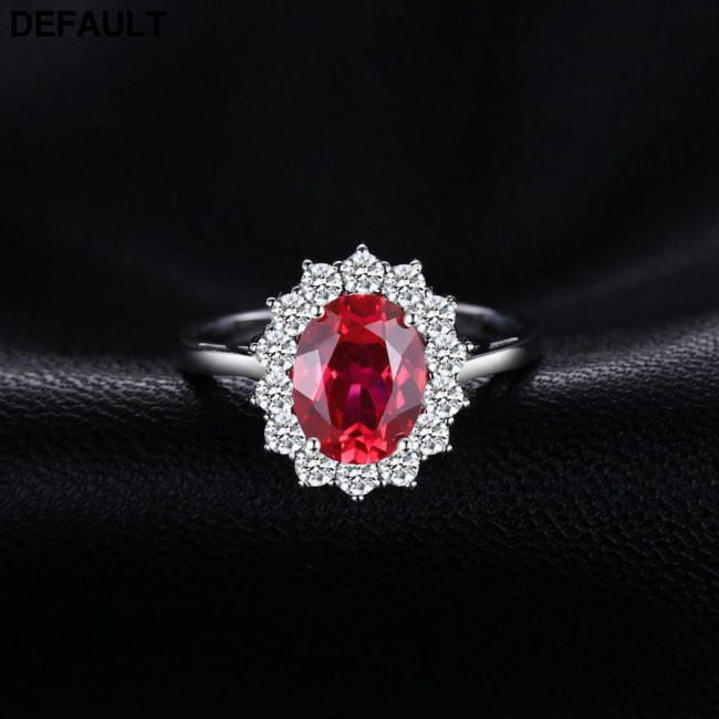 Princess Diana William Engagement Wedding Created Red Ruby Rings Best Selling Products