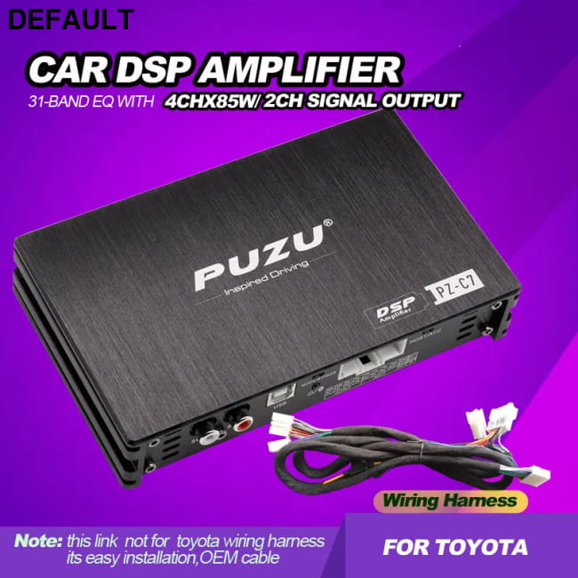 PUZU Car DSP Amplifier With Factory Cable Fit One Color / Size Amplifiers Motor Vehicle