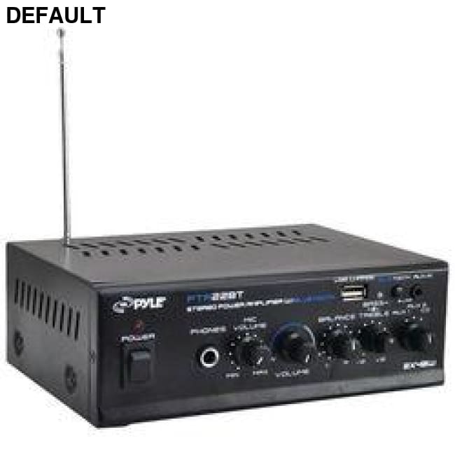 Pyle Pro 40-watt X 2 Mini Blue Series Bluetooth Stereo Power Amp Home Audio Receiver Components