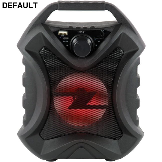 QFX BT-2 4-Inch Rechargeable Party Sound System Portable Bluetooth Speakers Audio