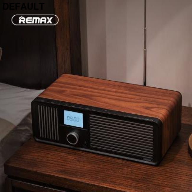 REMAX Retro Wood Dual Loudspeakers Wireless Bluetooth black Mini Speakers Best Selling Products Portable