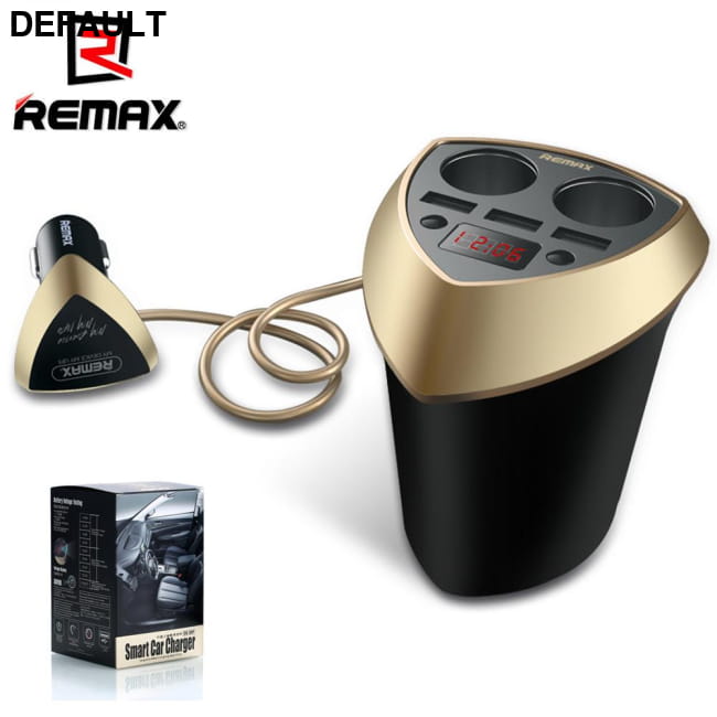 Remax Smart Car Cup 3 USB Charger Cigarette Lighter Bluetooth FM Transmitters Electronics