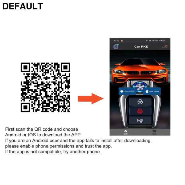 Remote Starter Car Alarm with Autostart Smart System DQD-LY(XBM) Vehicle Keyless Systems