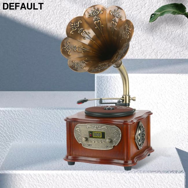 Retro Petunia Vinyl Record Player Phonograph Bluetooth Audio Home Theater Systems Turntables & Players